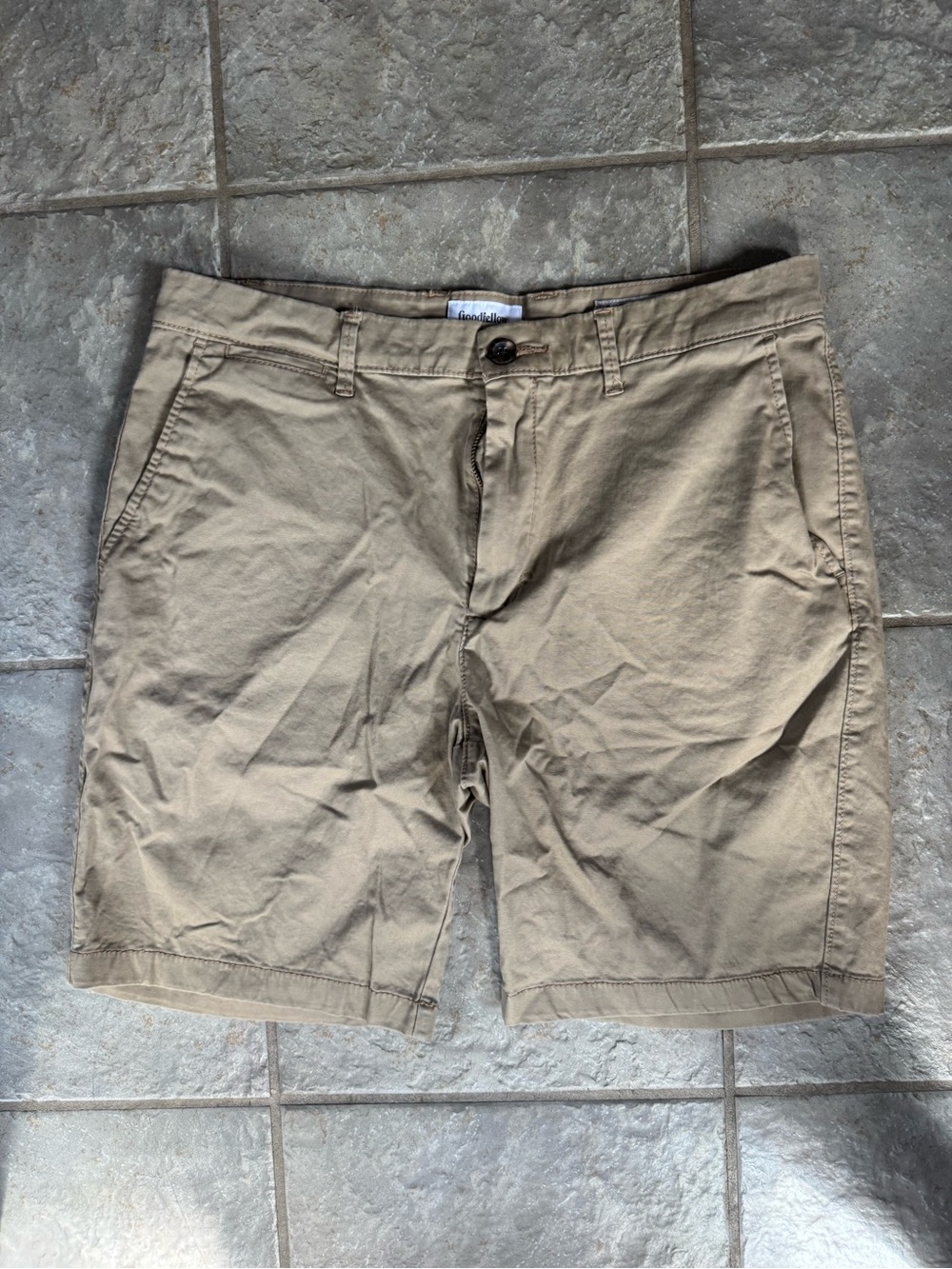 Goodfellow & Co Tan Flat Front Chino Shorts